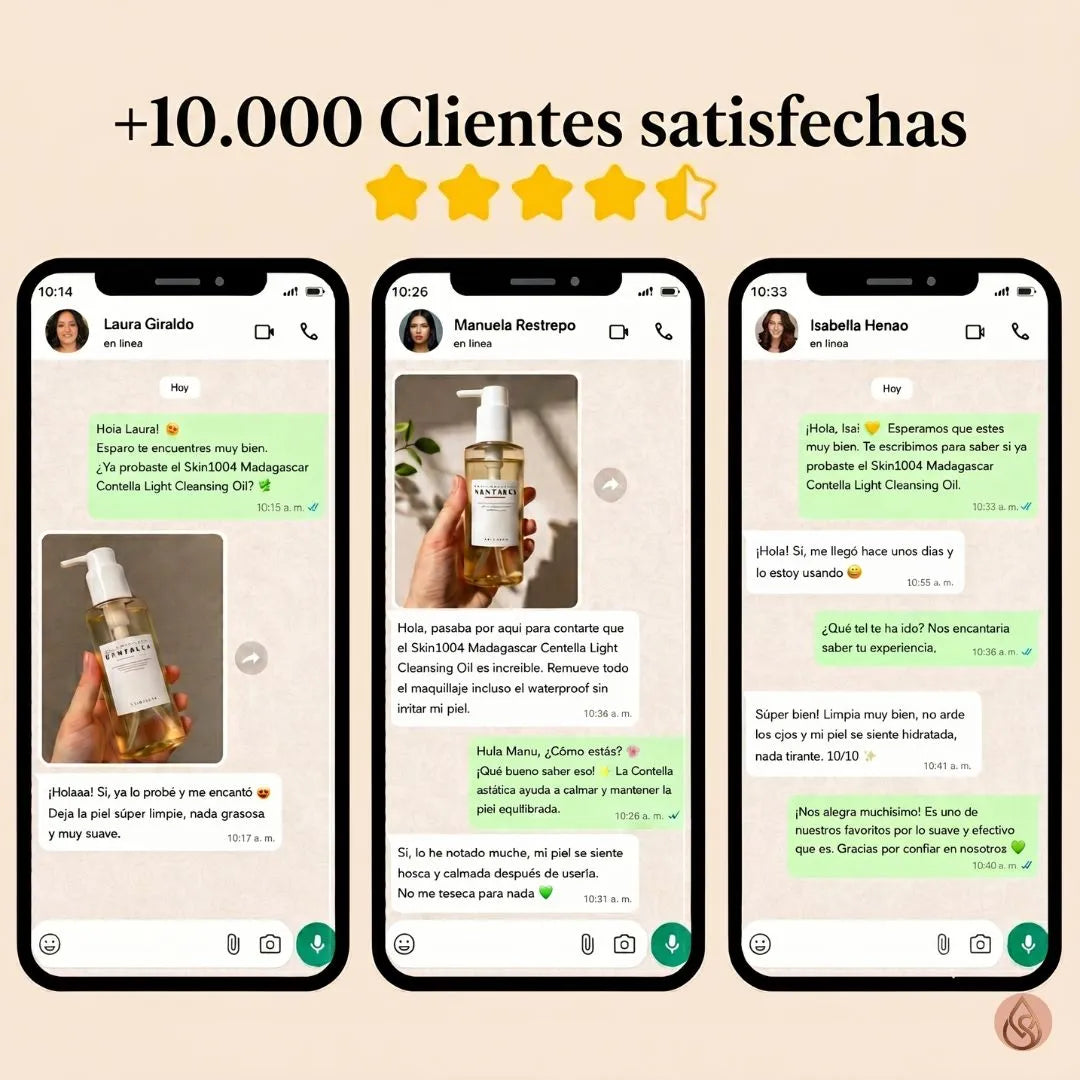 Jabón en aceite, limpiador facial con Centella Asiática de Skin1004