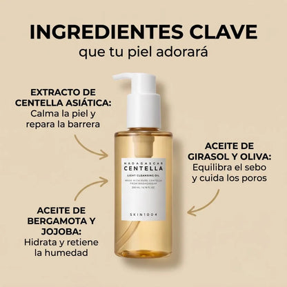 Jabón en aceite, limpiador facial con Centella Asiática de Skin1004