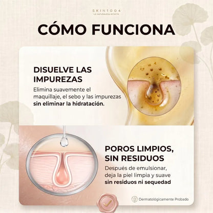 Jabón en aceite, limpiador facial con Centella Asiática de Skin1004
